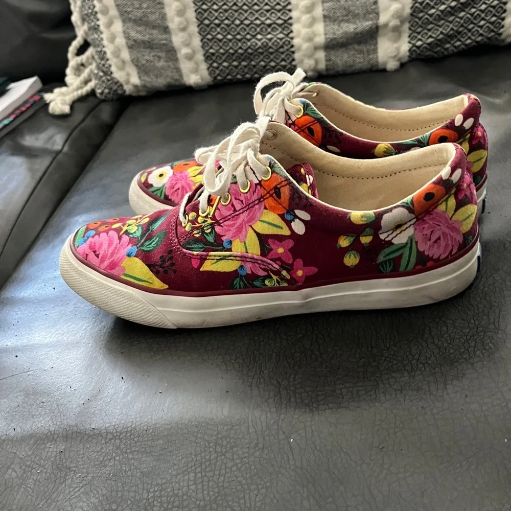 Keds x Rifle Paper Co floral shoes, size 8